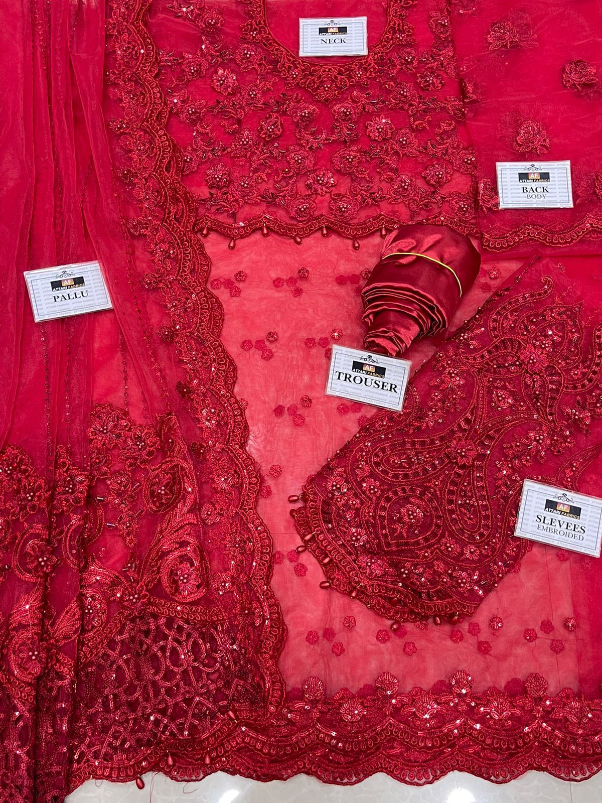 Maria B Net Saaree-Bridal Suits-Replica Zone