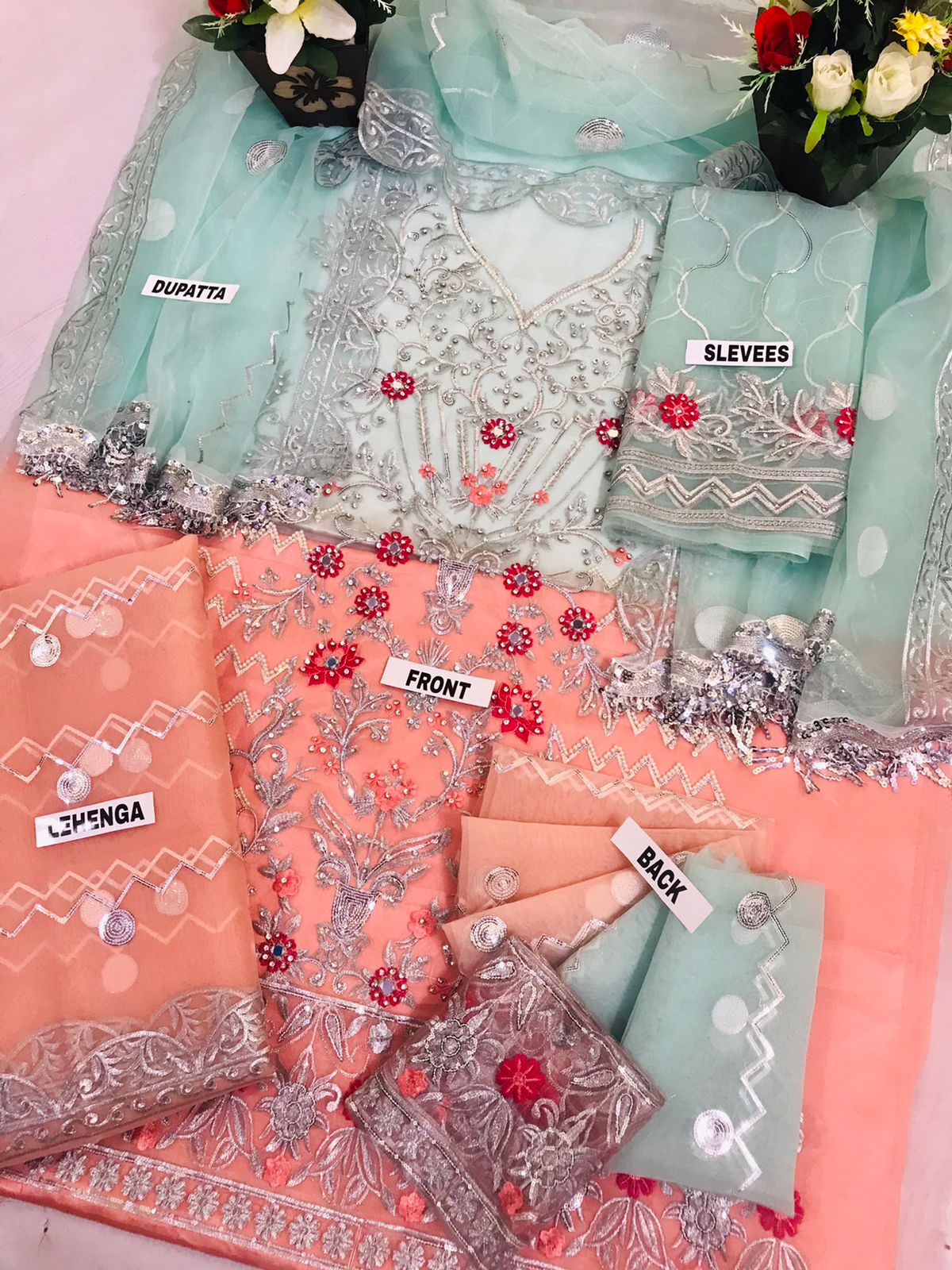 Emaan Adeel Organza Bridal Suit-Bridal Suits-Replica Zone