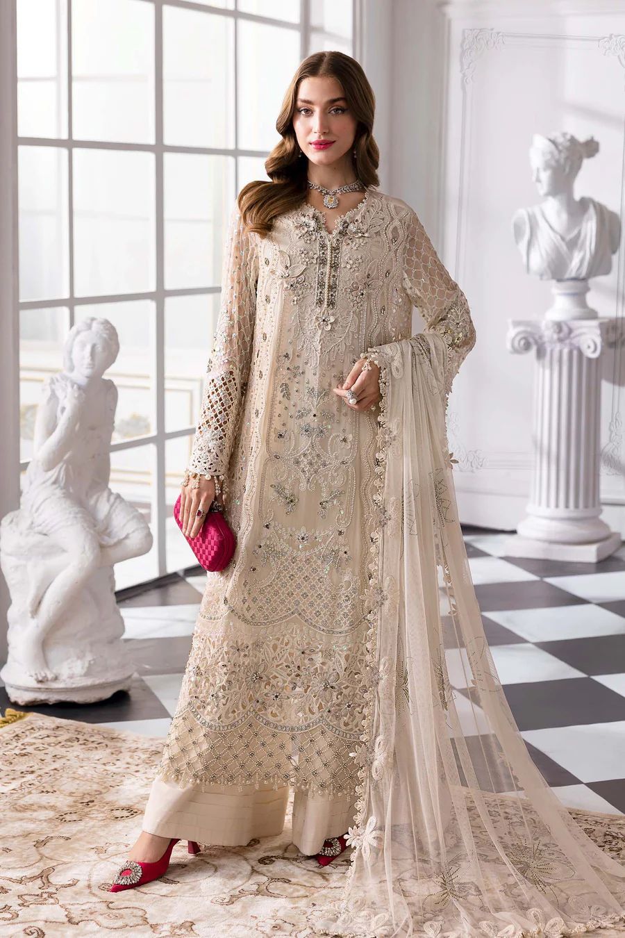 maria b chiffon dresses Unstitched Chiffon'25