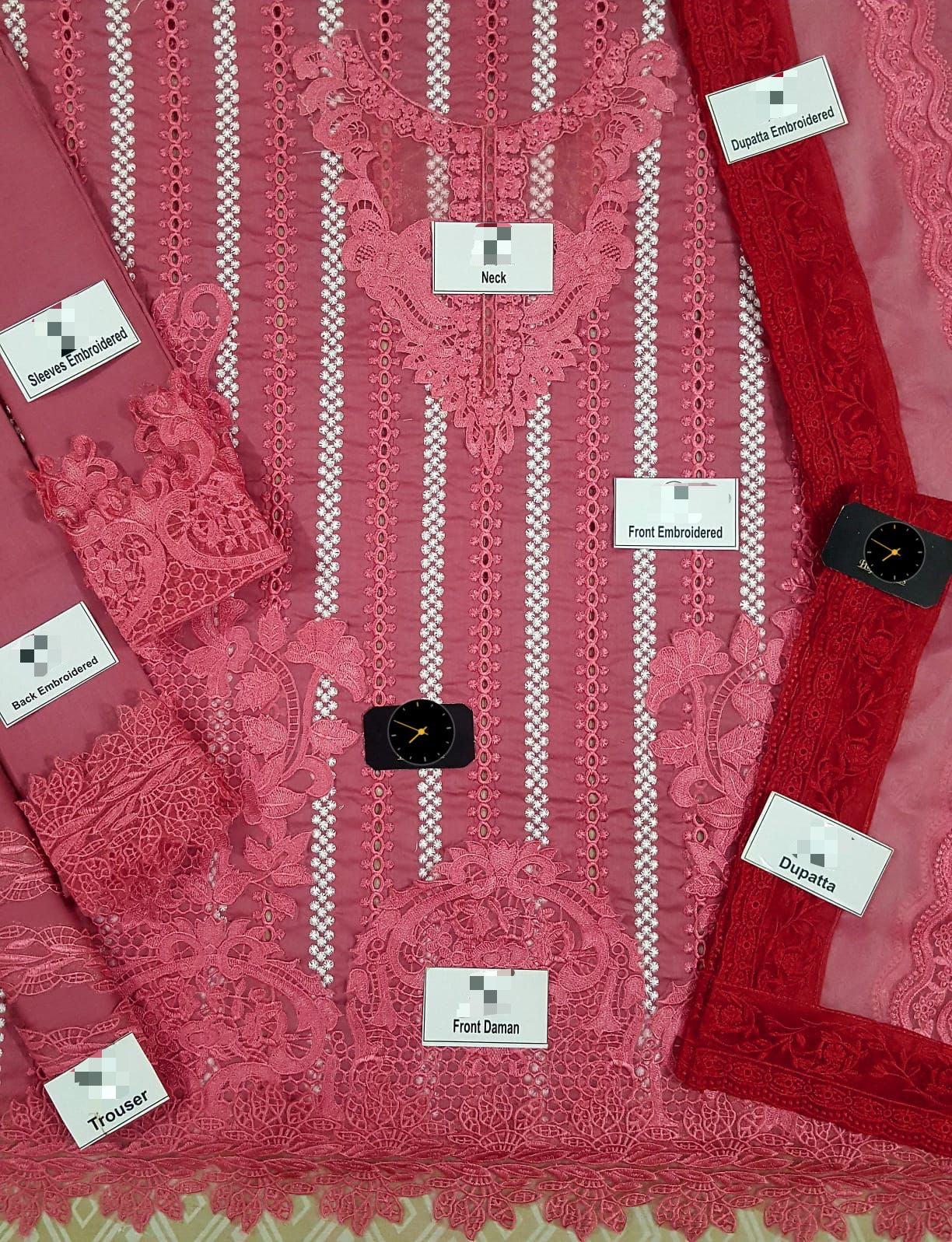 Crimson Cotton Suit-Cotton Suits-Replica Zone