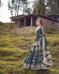 Faiza Saqlain Silk Bridal Suit-Bridal Suits-Replica Zone