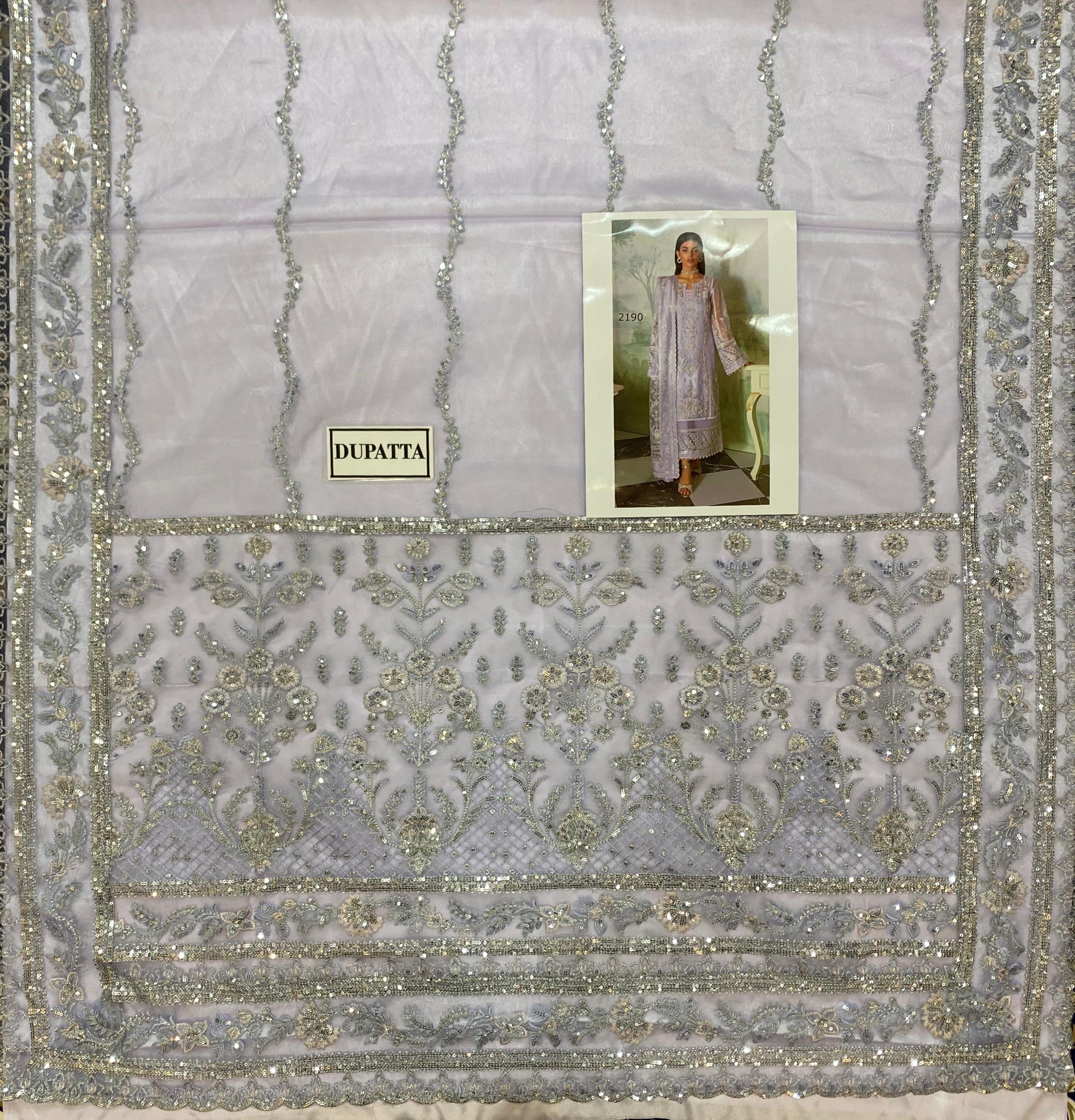 Gulaal Organza Suit-Replica Suits-Replica Zone