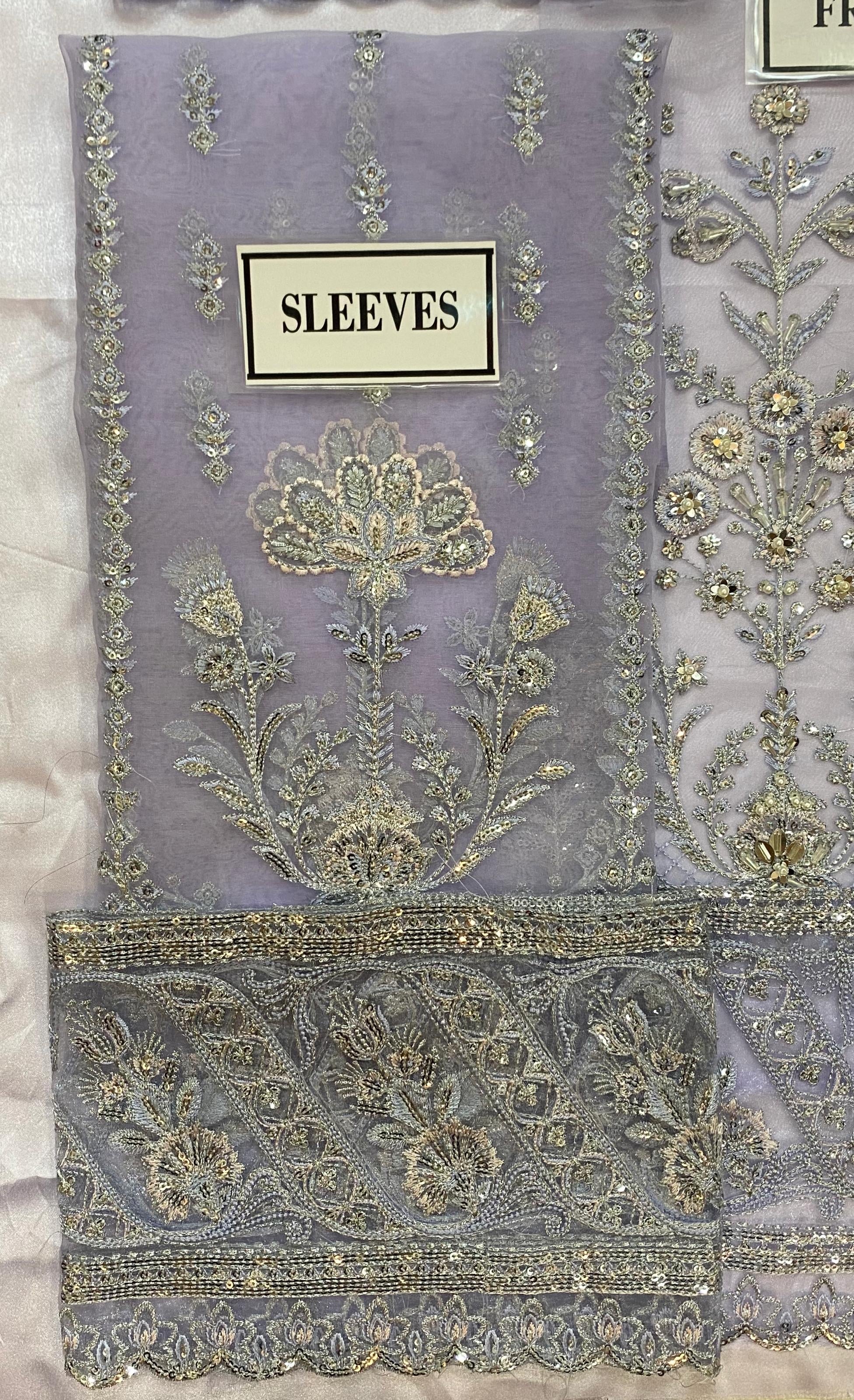 Gulaal Organza Suit-Replica Suits-Replica Zone