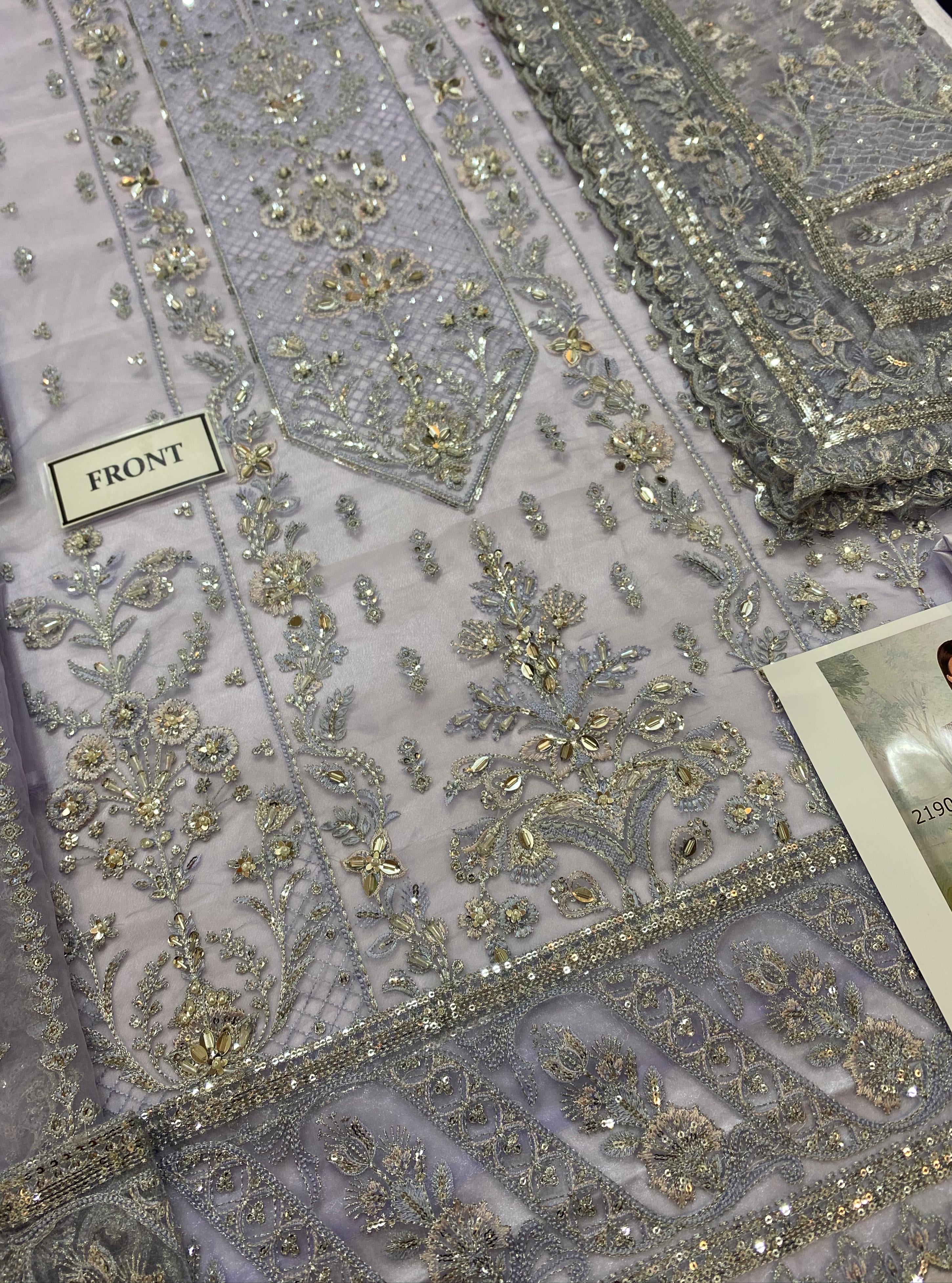 Gulaal Organza Suit-Replica Suits-Replica Zone