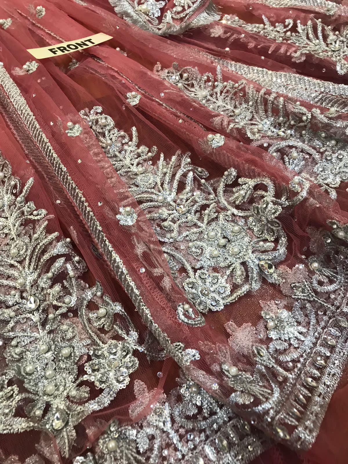 Hira Mani Net Frock-Bridal Suits-Replica Zone