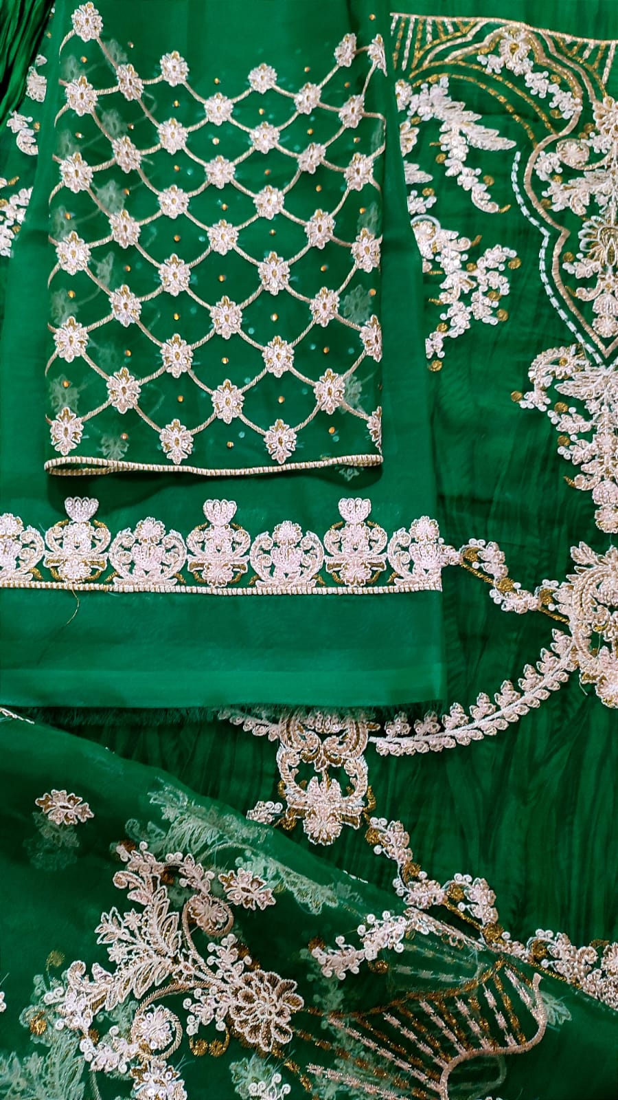 Kanwal Malik Organza Bridal Suit-Bridal Suits-Replica Zone