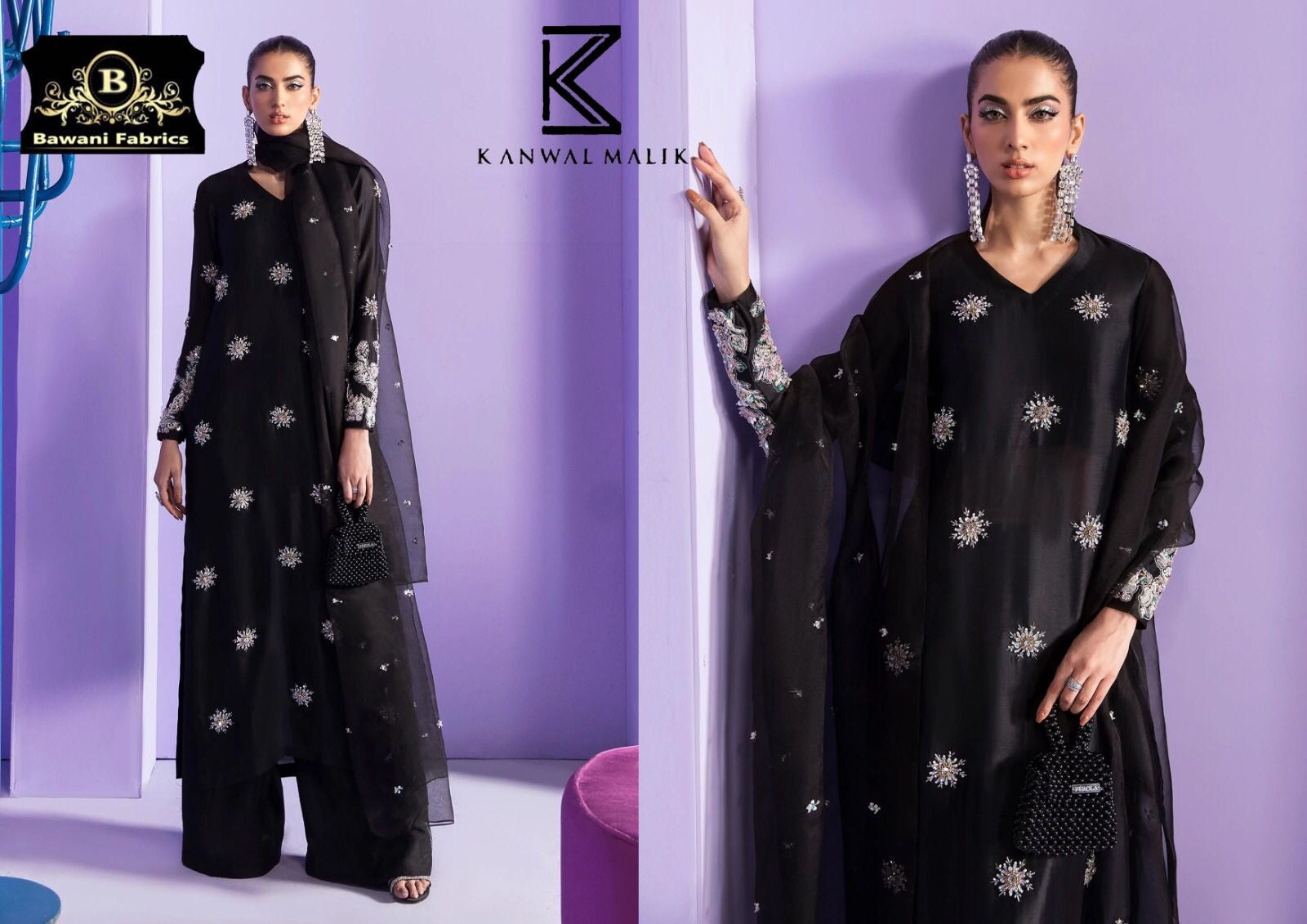 Kanwal Malik Organza Suit-Replica Suits-Replica Zone