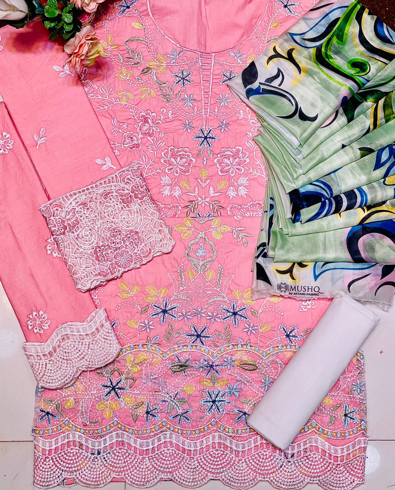 Mushq Lawn Suit-Lawn Suits-Replica Zone