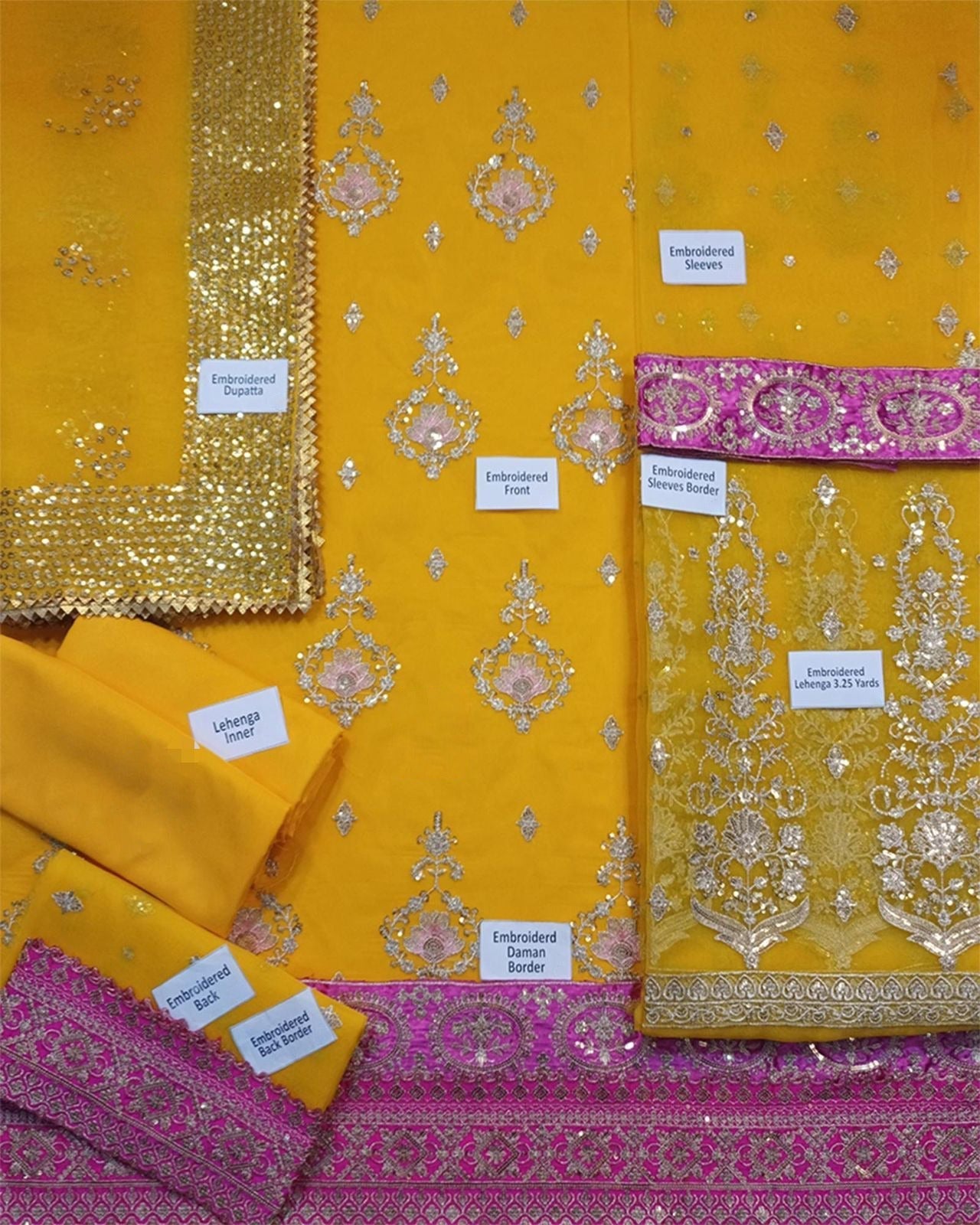 Haniya Amir Organza Mayo Dress-Bridal Suits-Replica Zone