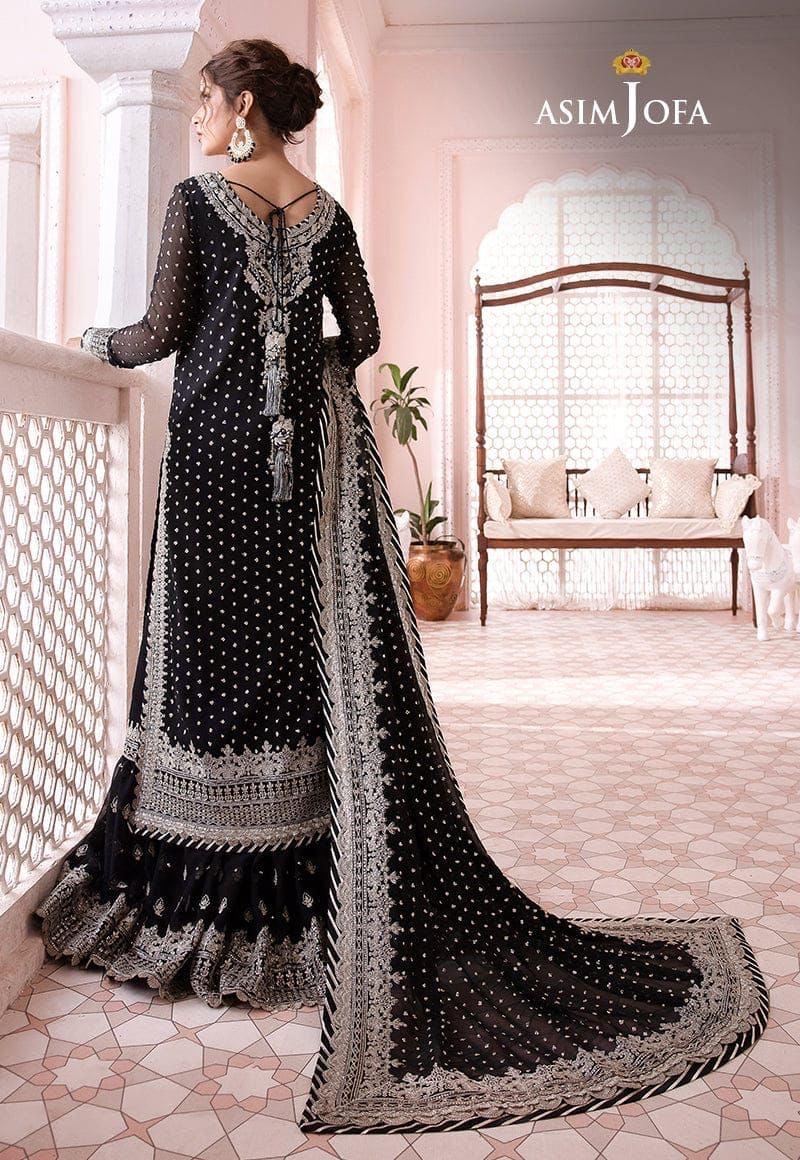 Asim Jofa Chiffon Bridal Suit-Bridal Suits-Replica Zone