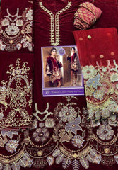 Tina Durrani Velvet Suit-Replica Suits-Replica Zone