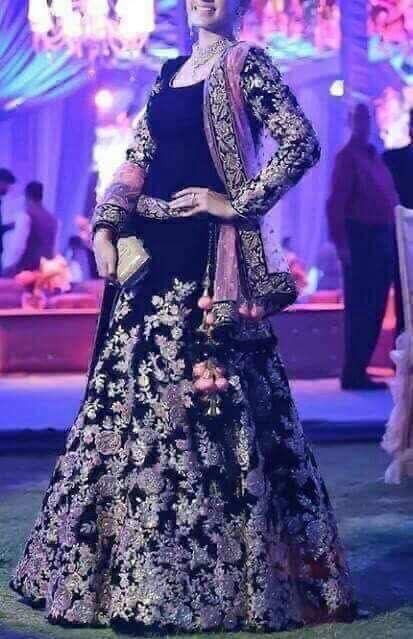 Zainab Chottani Chiffon Maxi-Bridal Suits-Replica Zone