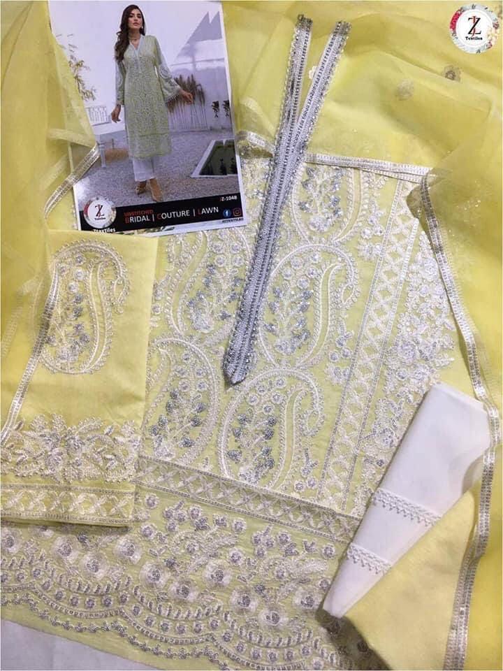 Zainab Chottani Cotton Suit-Cotton Suits-Replica Zone