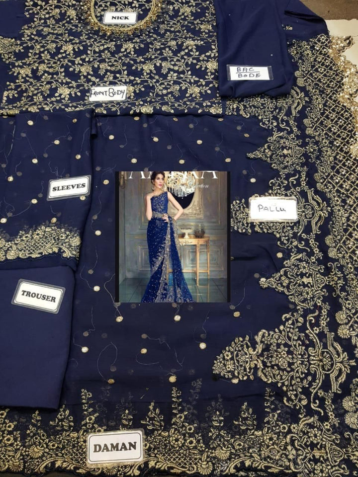 Aayra Chiffon Saree-Bridal Suits-Replica Zone
