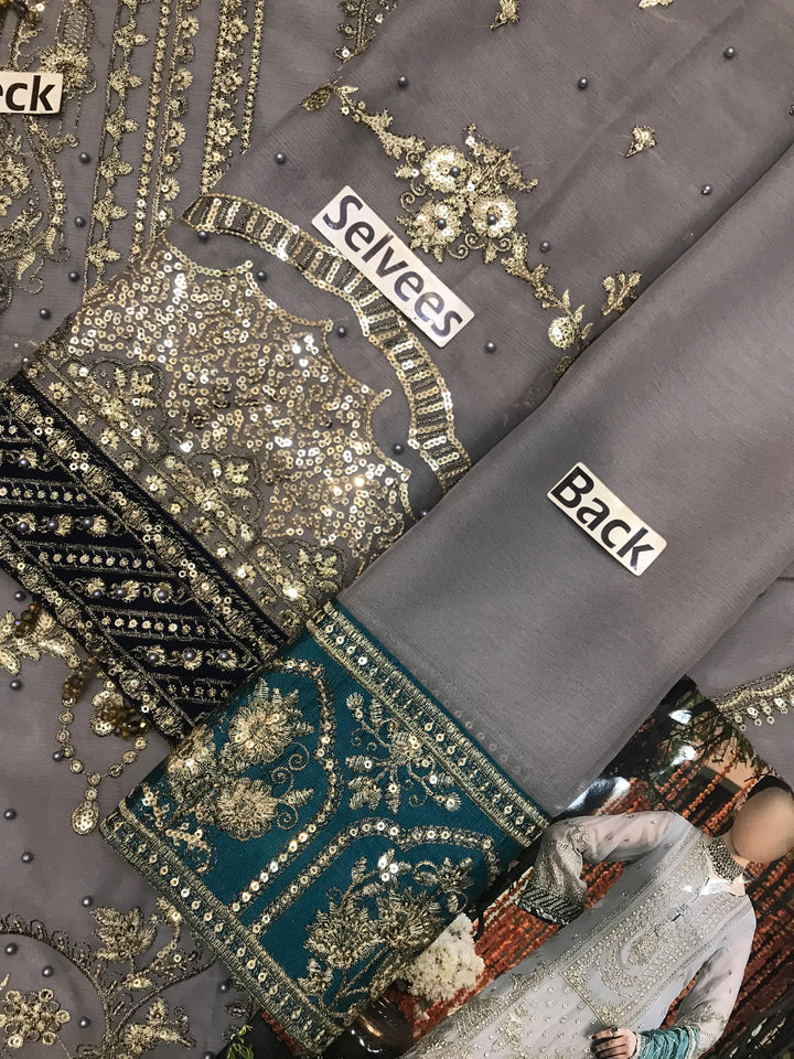 Adan Libas Chiffon Suit-Replica Suits-Replica Zone