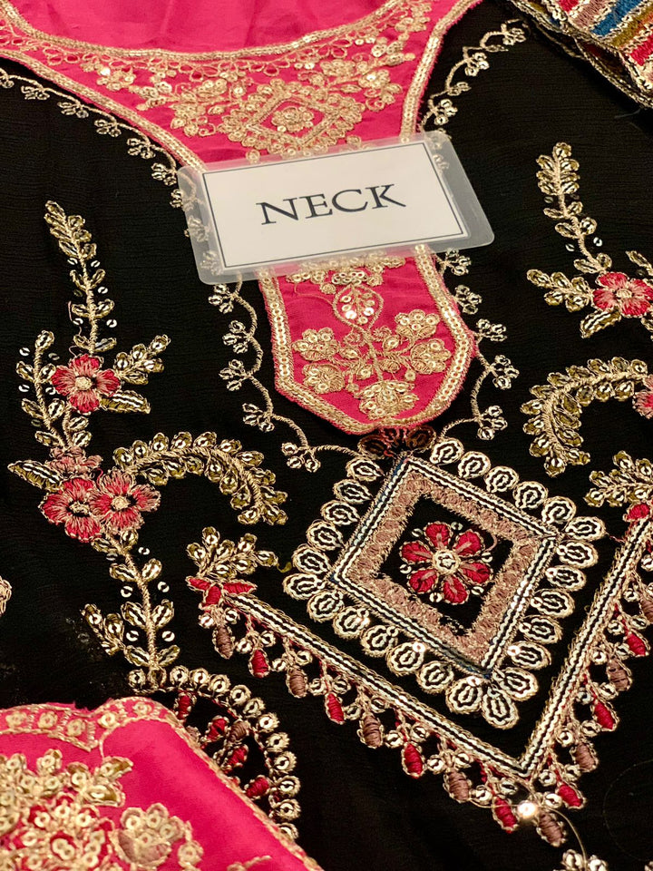 Adan Libas Chiffon Suit-Replica Suits-Replica Zone