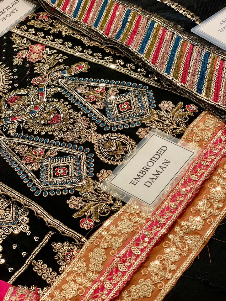 Adan Libas Chiffon Suit-Replica Suits-Replica Zone