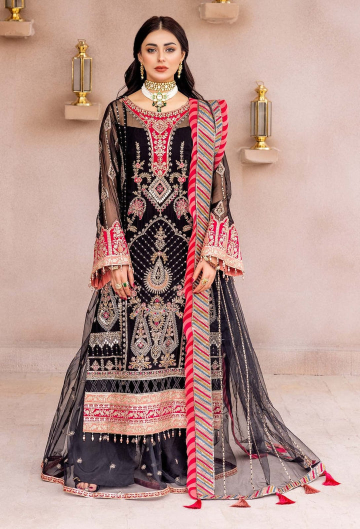 Adan Libas Chiffon Suit-Replica Suits-Replica Zone
