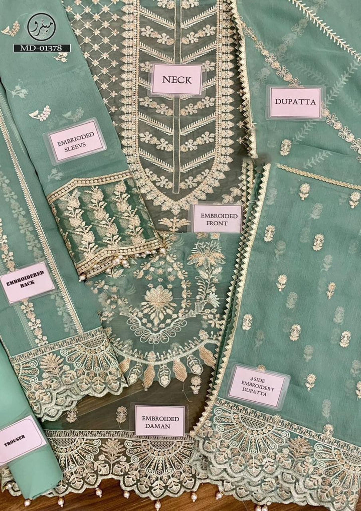 Afrozeh Chiffon Suit-Replica Suits-Replica Zone