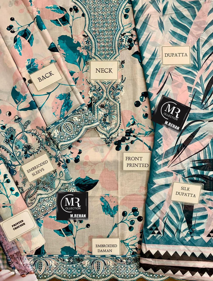 Afrozeh Lawn Suit-Lawn Suits-Replica Zone