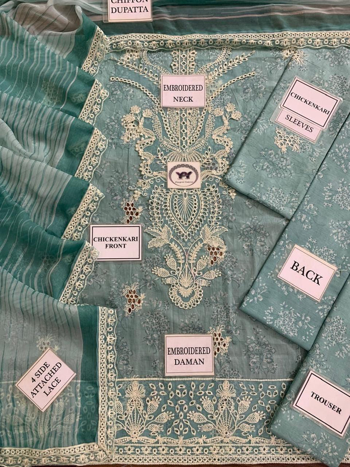Afrozeh Lawn Suit-Lawn Suits-Replica Zone