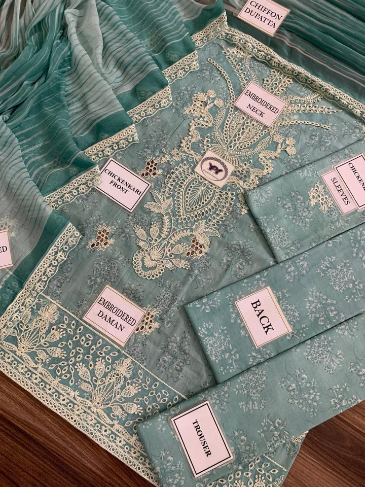 Afrozeh Lawn Suit-Lawn Suits-Replica Zone