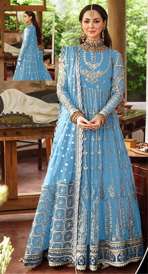 afrozeh blue dress AYZEL BY AFROZEH | Blue Women Dress