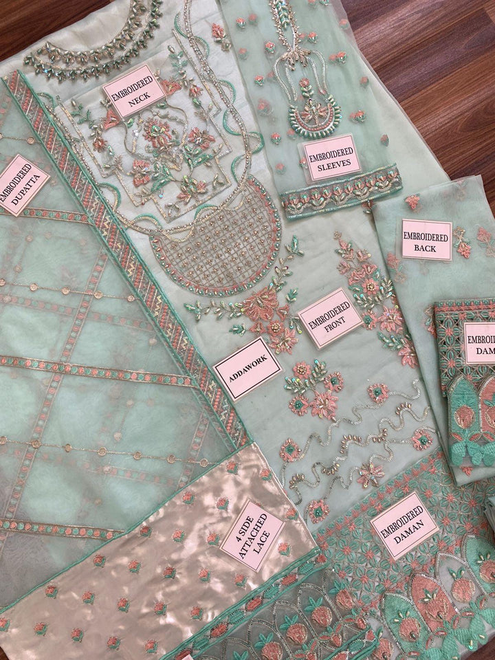 Afrozeh Organza Suit-Replica Suits-Replica Zone