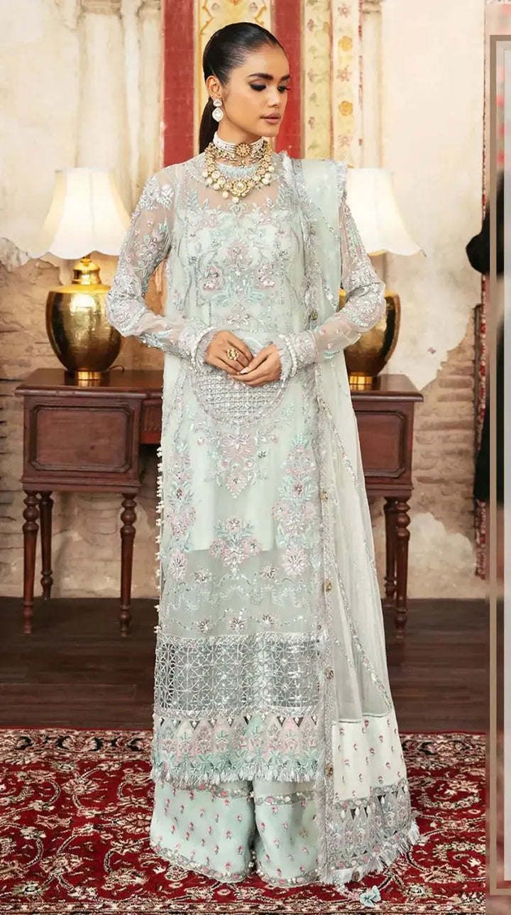 Afrozeh Organza Suit-Replica Suits-Replica Zone