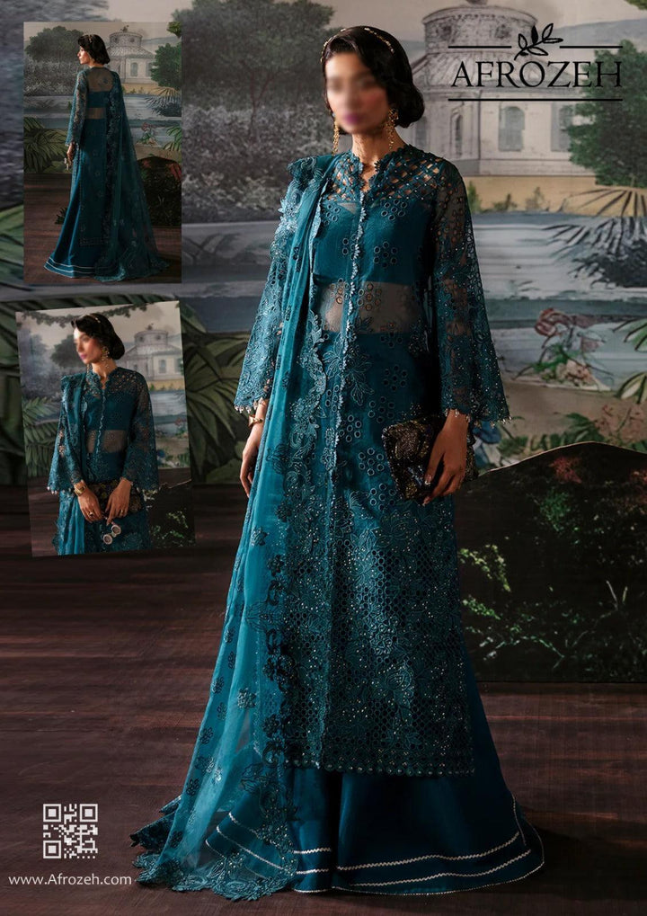 Afrozeh Organza Suit-Replica Suits-Replica Zone