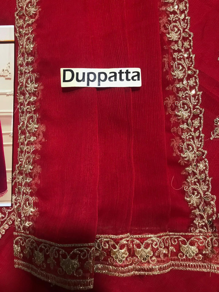 Agha Noor Chiffon Suit-Replica Suits-Replica Zone