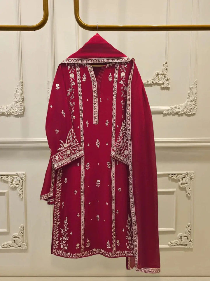 Agha Noor Chiffon Suit-Replica Suits-Replica Zone