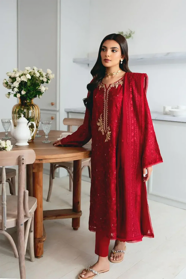 Agha Noor Chiffon Suit-Replica Suits-Replica Zone
