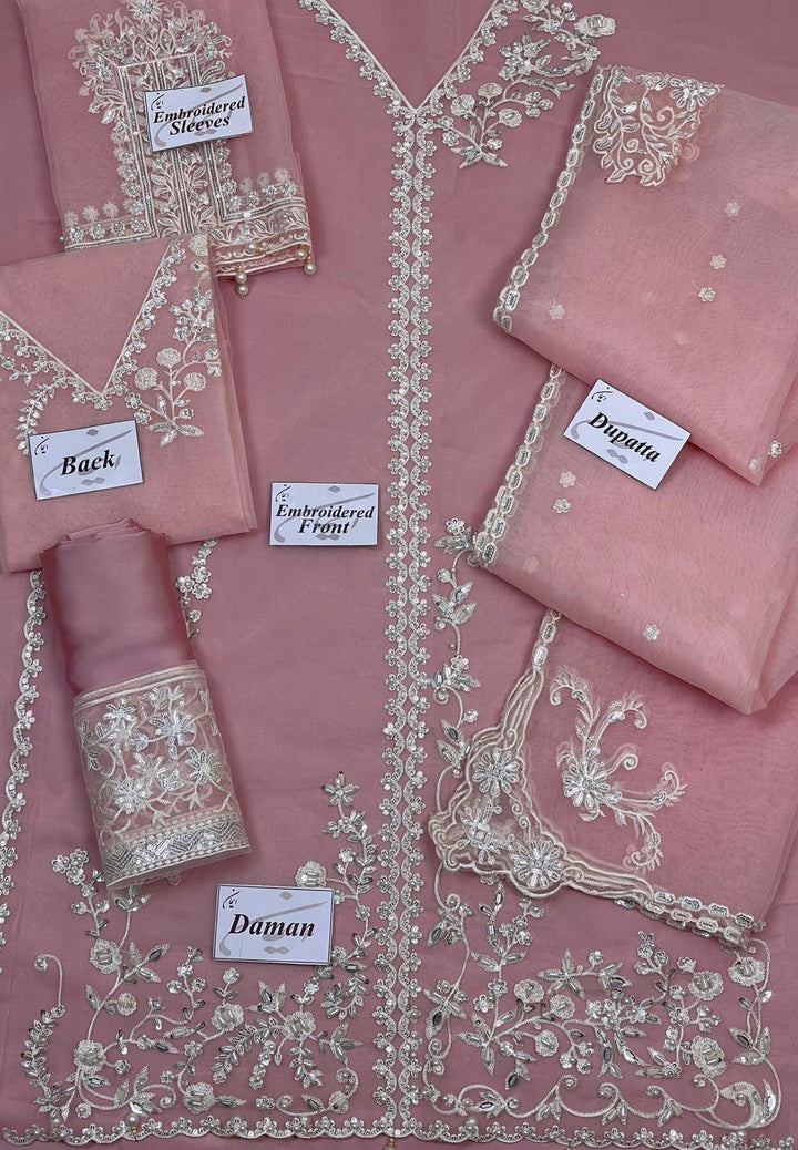 Agha Noor Organza Suit-Replica Suits-Replica Zone