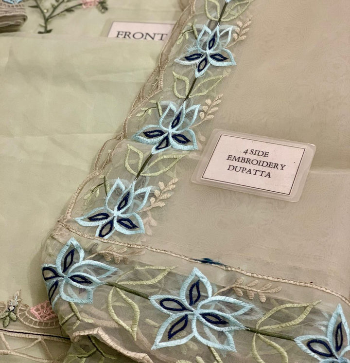 Agha Noor Organza Suit-Replica Suits-Replica Zone