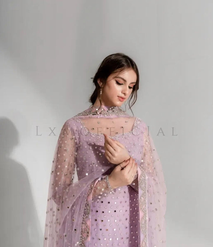 Agha Noor Organza Suit-Replica Suits-Replica Zone