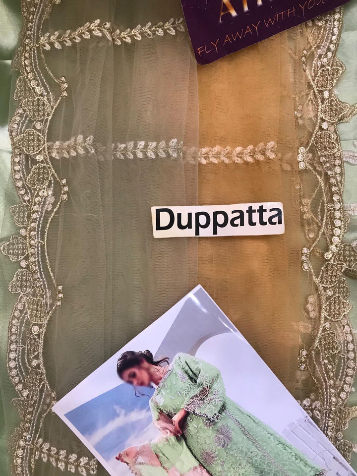 Agha Noor Organza Suit-Replica Suits-Replica Zone