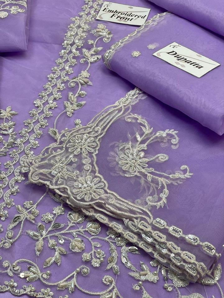 Agha Noor Organza Suit-Replica Suits-Replica Zone