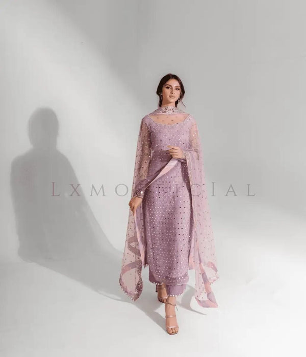 Agha Noor Organza Suit-Replica Suits-Replica Zone
