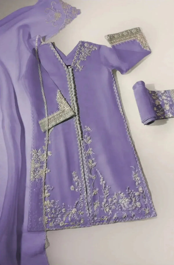 Agha Noor Organza Suit-Replica Suits-Replica Zone