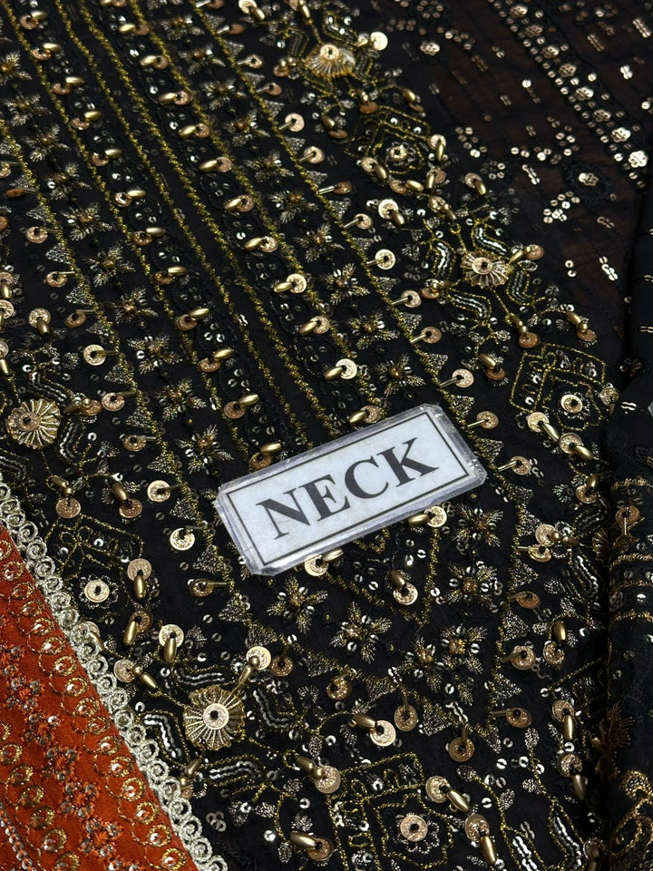 Aik Atelier Chiffon Frock-Bridal Suits-Replica Zone