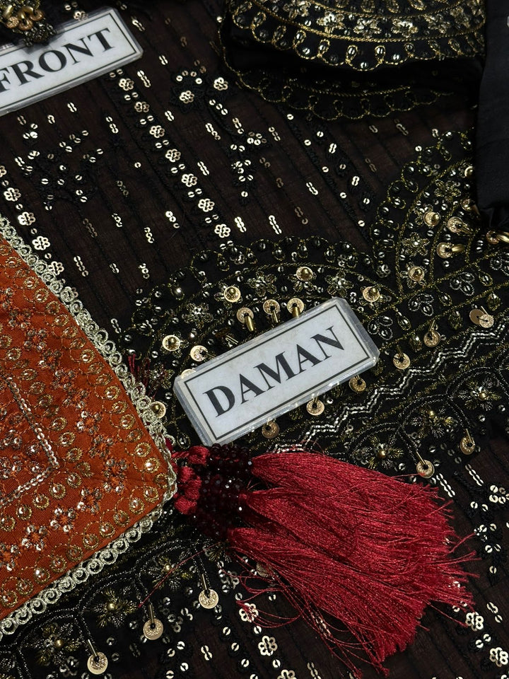 Aik Atelier Chiffon Frock-Bridal Suits-Replica Zone