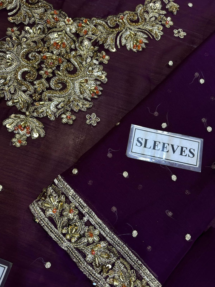 Aisha Imran Chiffon Suit-Replica Suits-Replica Zone