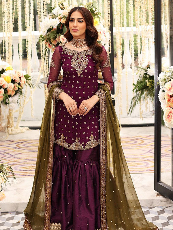 Aisha Imran Chiffon Suit-Replica Suits-Replica Zone