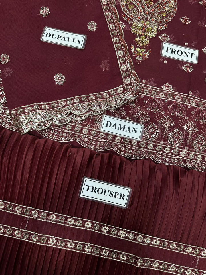 Alizeh Chiffon Bridal Suit-Bridal Suits-Replica Zone