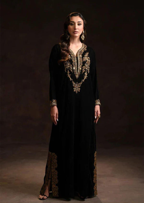Ammara Khan Velvet Suit-Replica Suits-Replica Zone