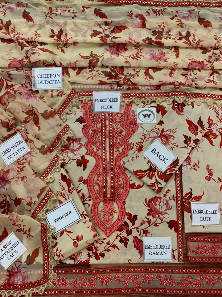 Aneela's Lawn Suit-Lawn Suits-Replica Zone
