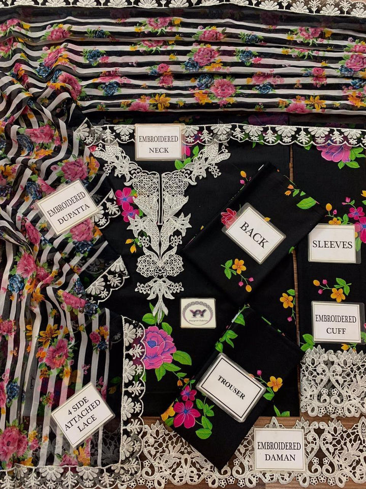 Aneelas Lawn Suit-Lawn Suits-Replica Zone