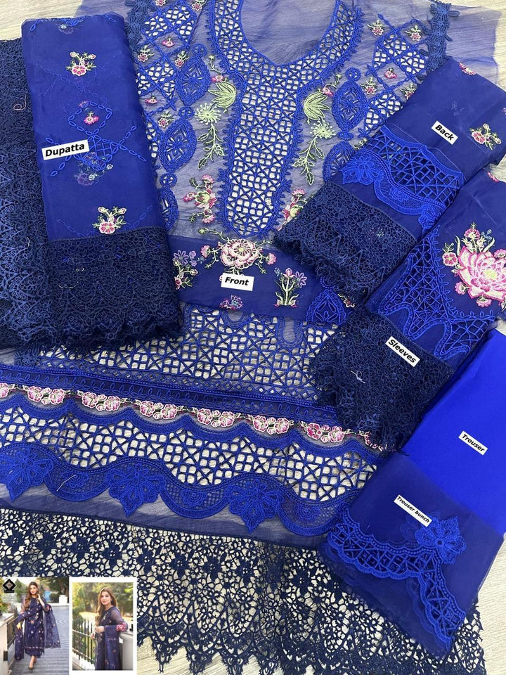 Aneela?s Organza Suit-Replica Suits-Replica Zone