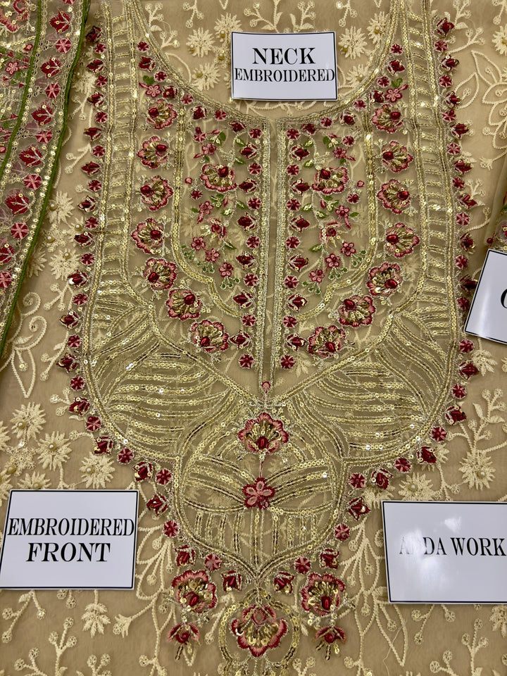 Aneelas Organza Suit-Replica Suits-Replica Zone